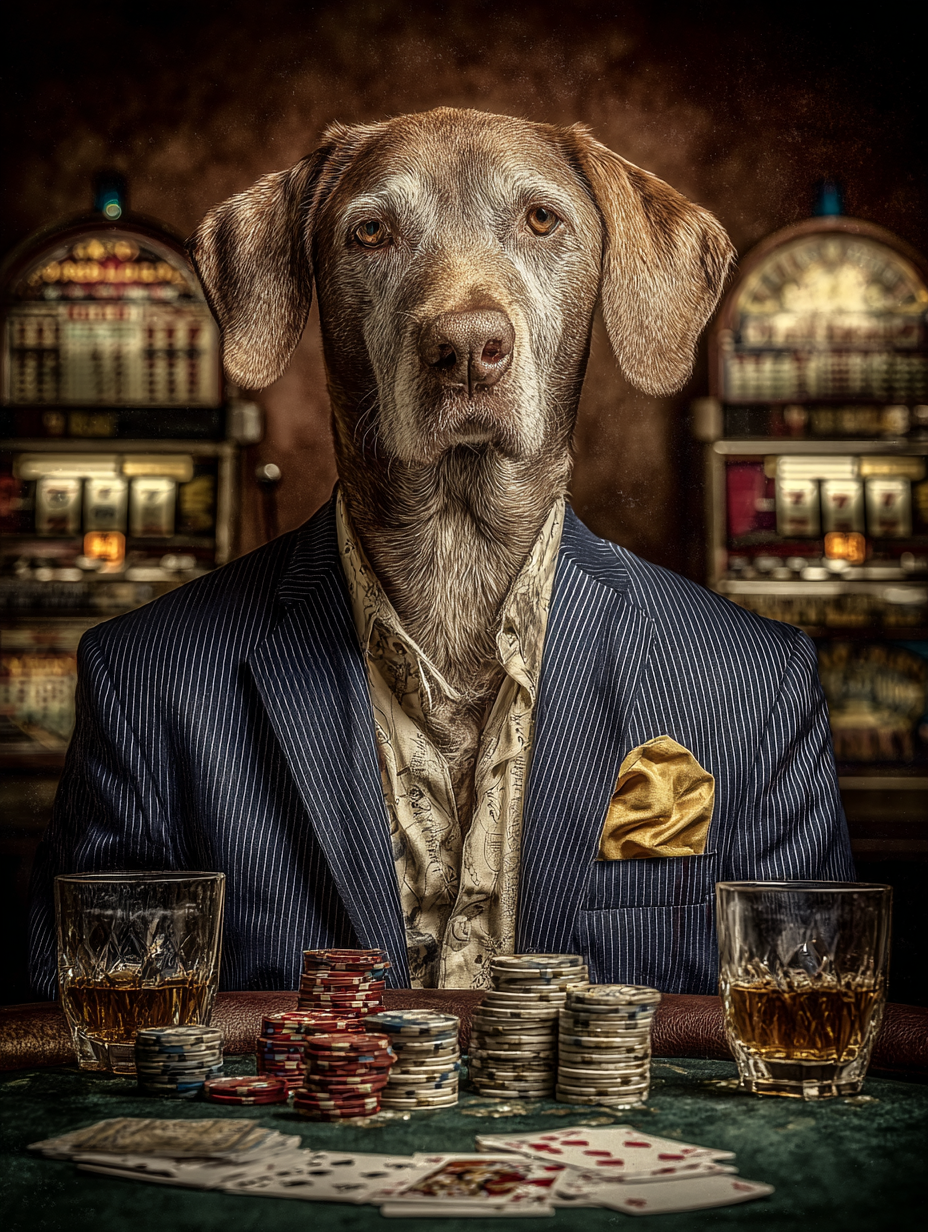 Gambler Labrador Retriever Digital Download Wall Art