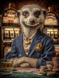 Gambler Meerkat Digital Download Wall Art