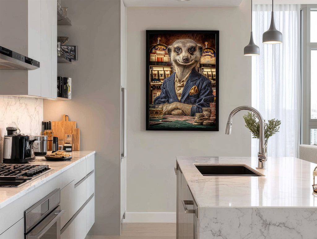 Gambler Meerkat Digital Download Wall Art