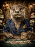 Gambler Otter Digital Download Wall Art
