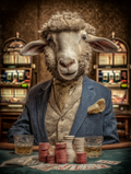 Gambler Sheep Digital Download Wall Art