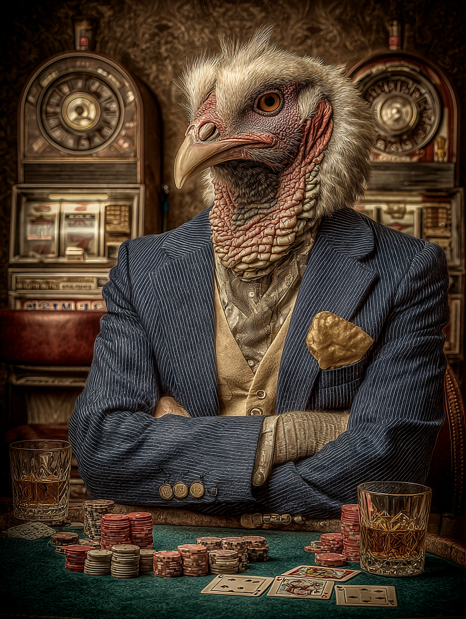Gambler Turkey Digital Download Wall Art