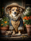 Gardener Chihuahua Digital Download Wall Art