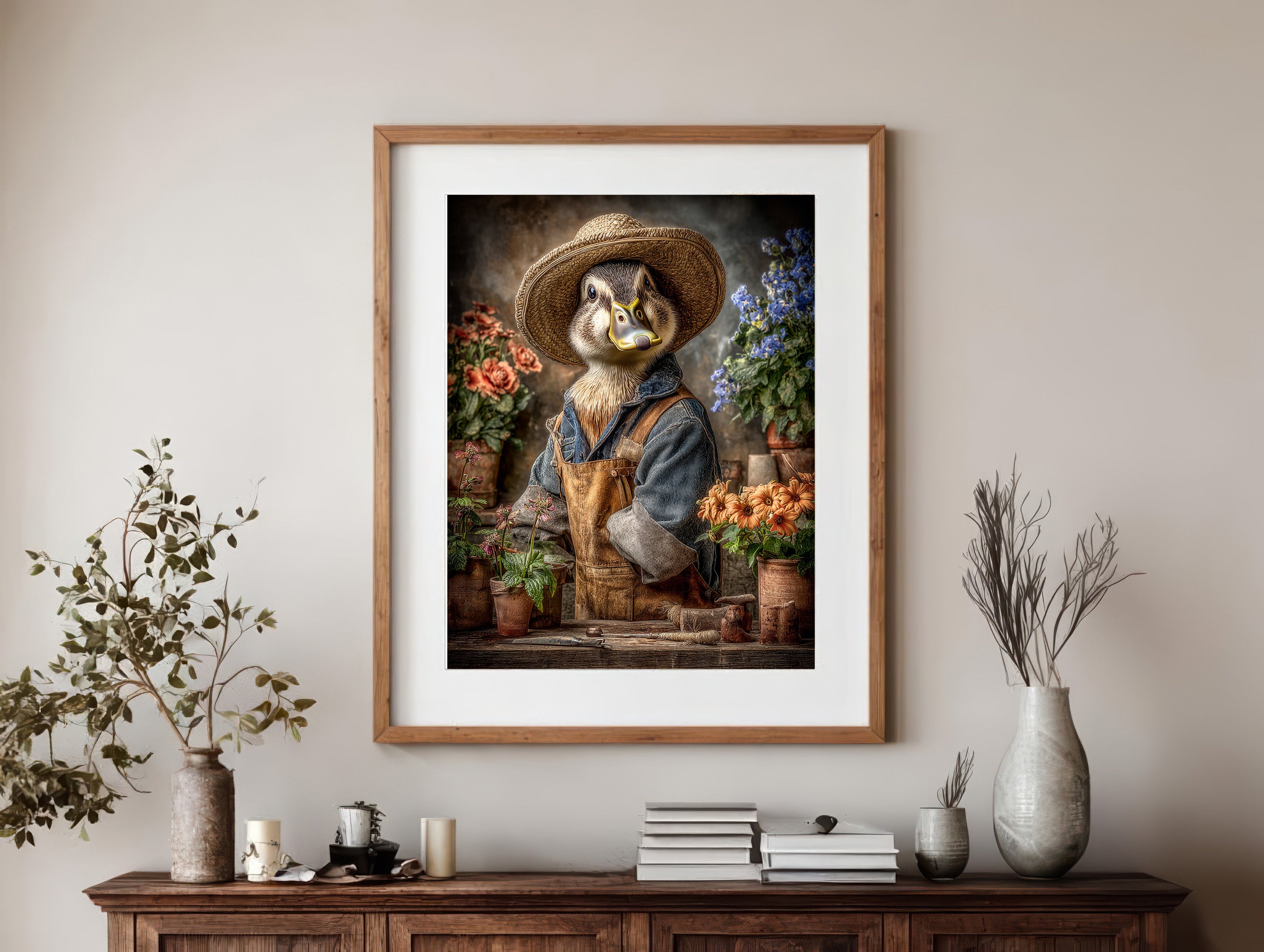 Gardener Duck Digital Download Wall Art