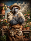 Gardener Gorilla Digital Download Wall Art