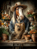 Gardener Horse Digital Download Wall Art