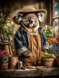 Gardener Koala Digital Download Wall Art