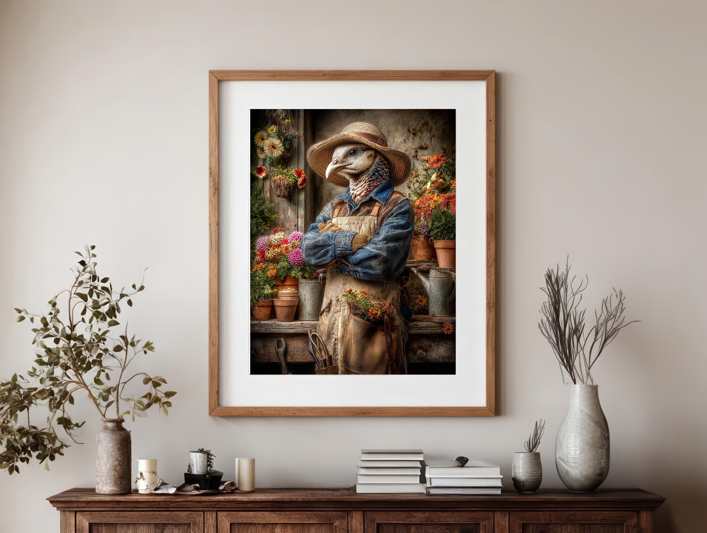 Gardener Turkey Digital Download Wall Art