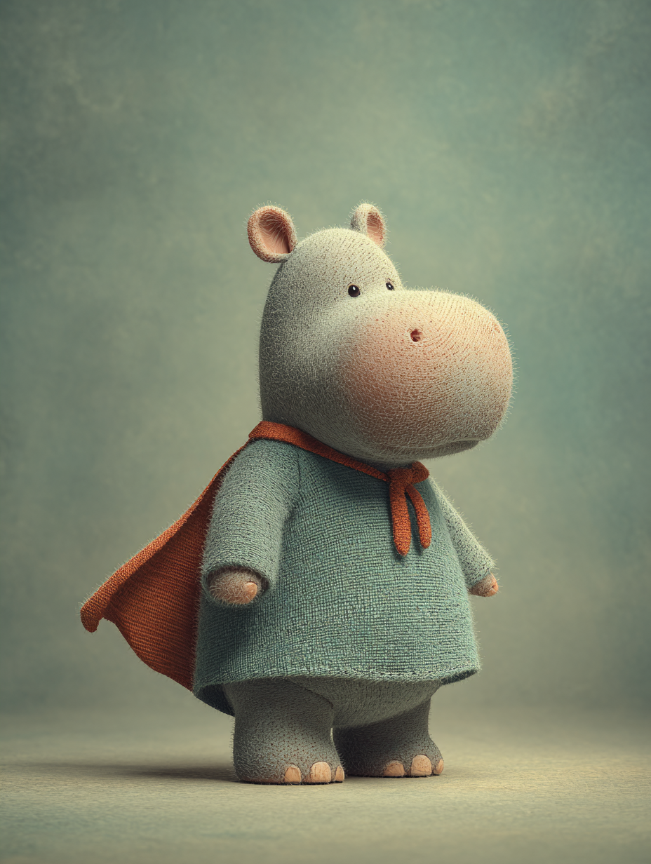 Baby Room Hero Hippo 1 Digital Download Wall Art