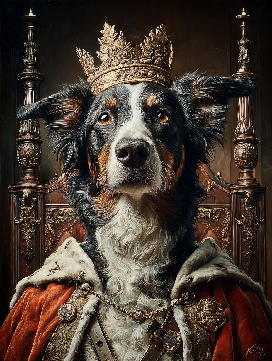 King Australian Shepherd Digital Download Wall Art