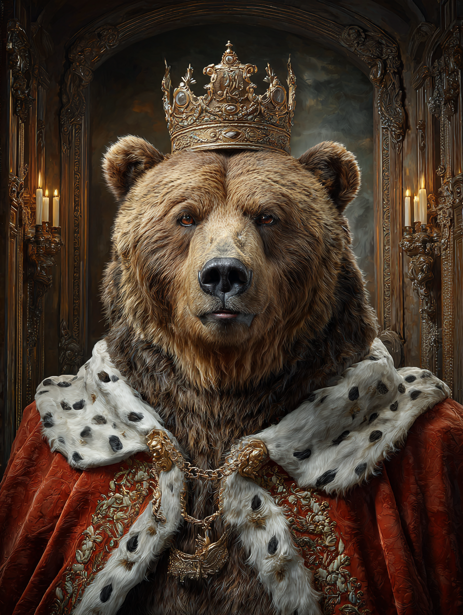 King Bear Digital Download Wall Art