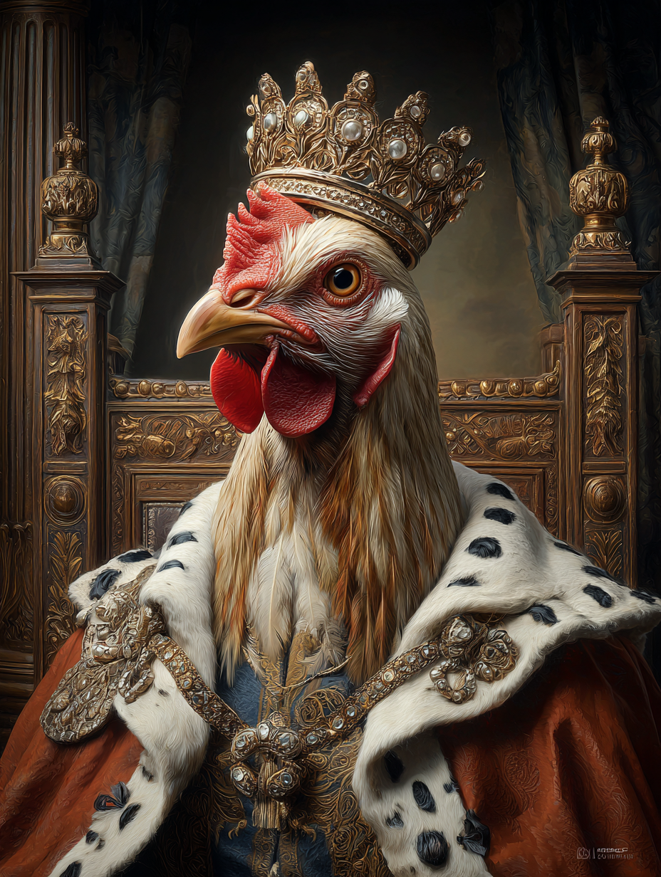 King Chicken Digital Download Wall Art