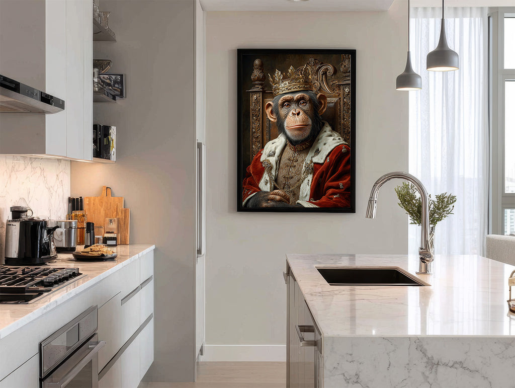 King Chimpanzee Digital Download Wall Art