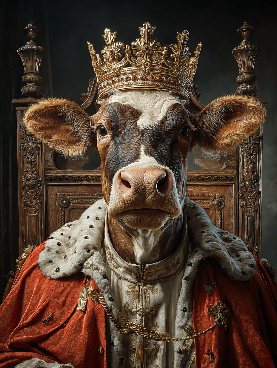 King Cow Digital Download Wall Art