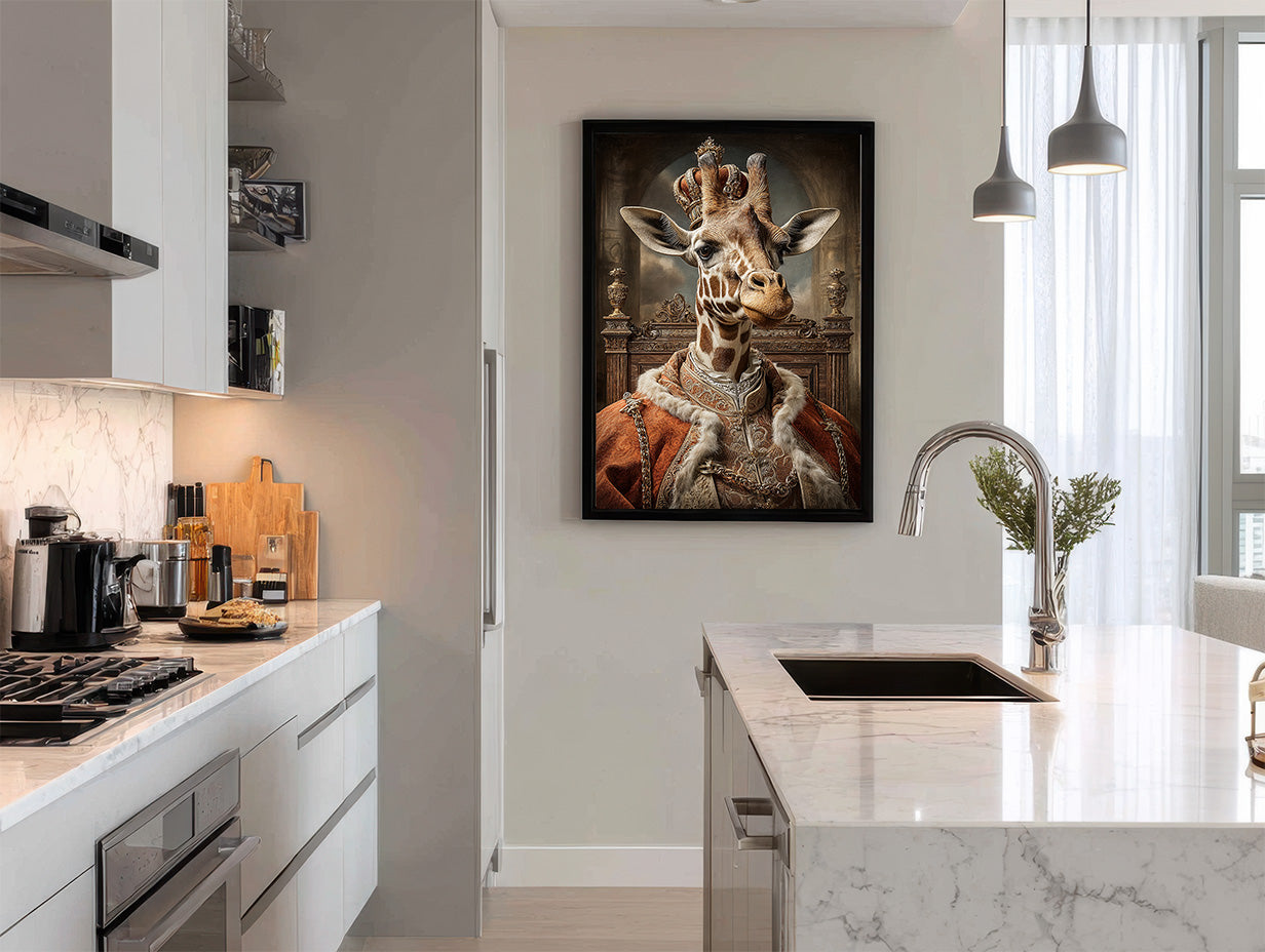 King Giraffe Digital Download Wall Art
