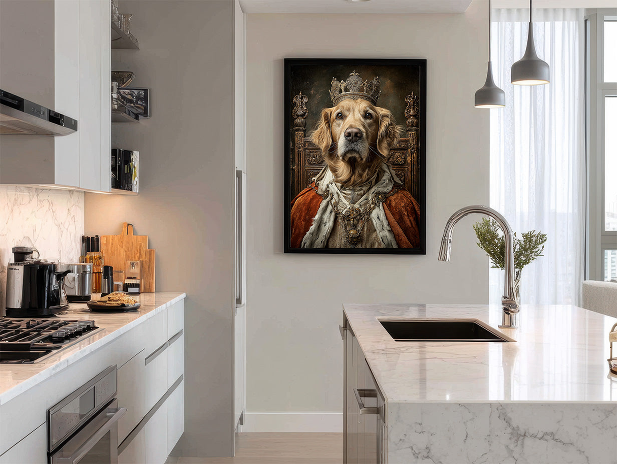 King Golden Retriever Digital Download Wall Art