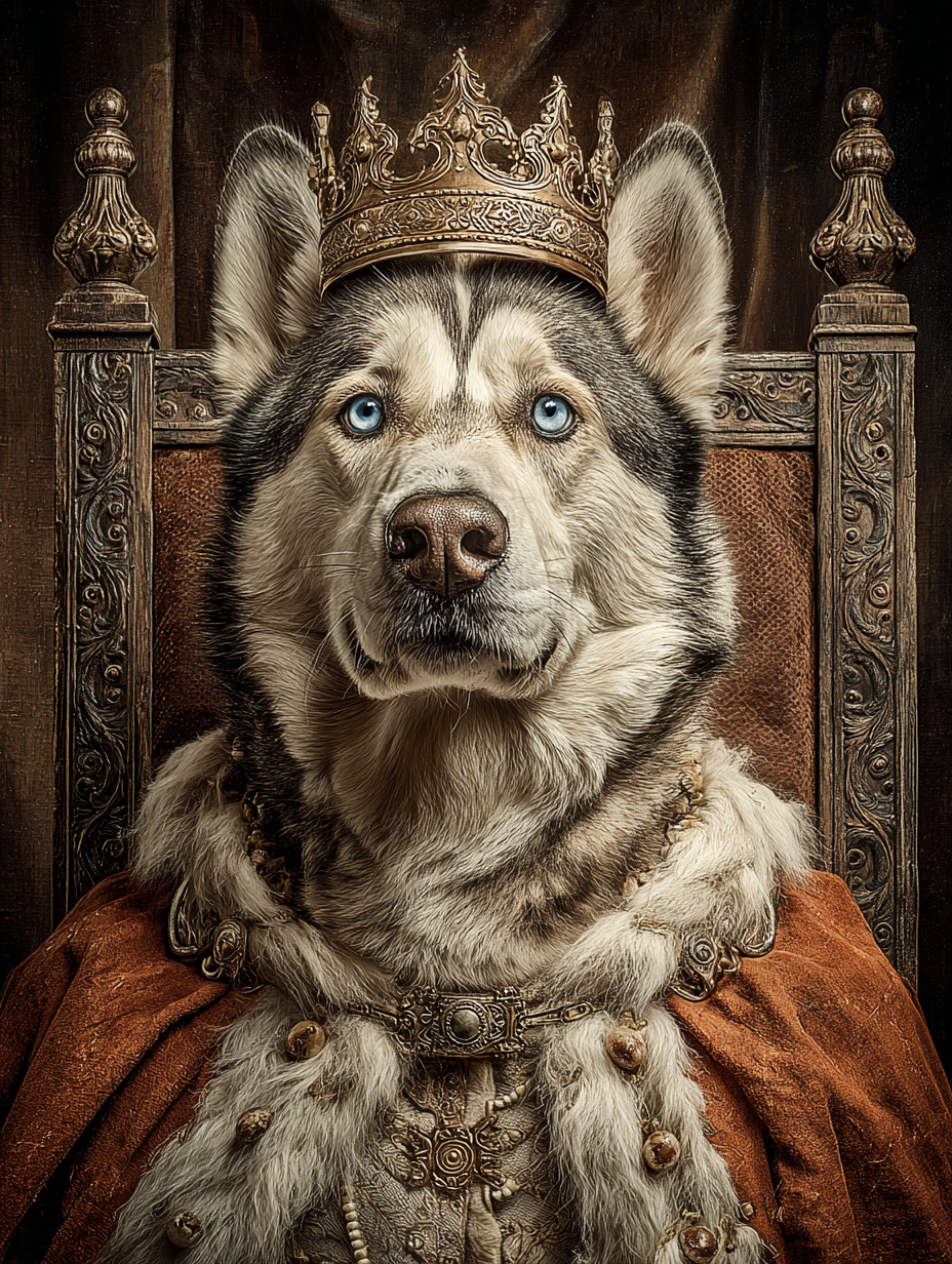 King Husky Digital Download Wall Art