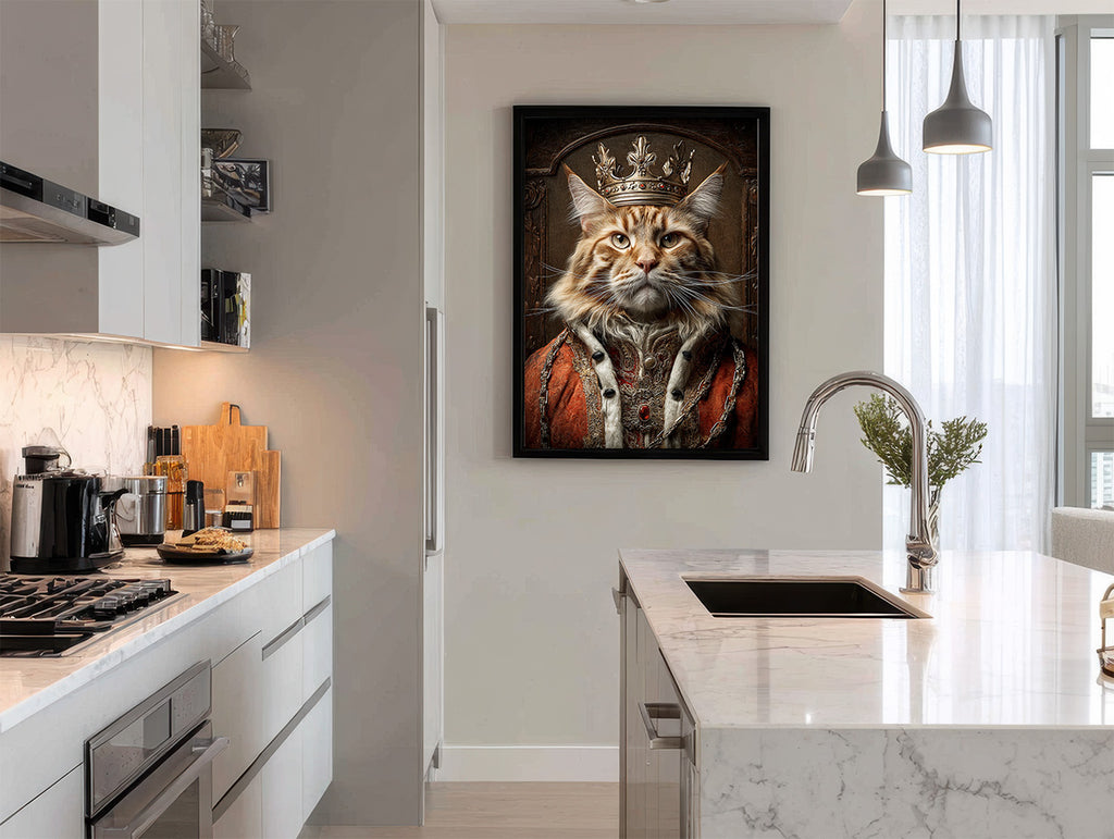 King Maine Coon Cat Digital Download Wall Art