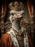 King Ostrich Digital Download Wall Art