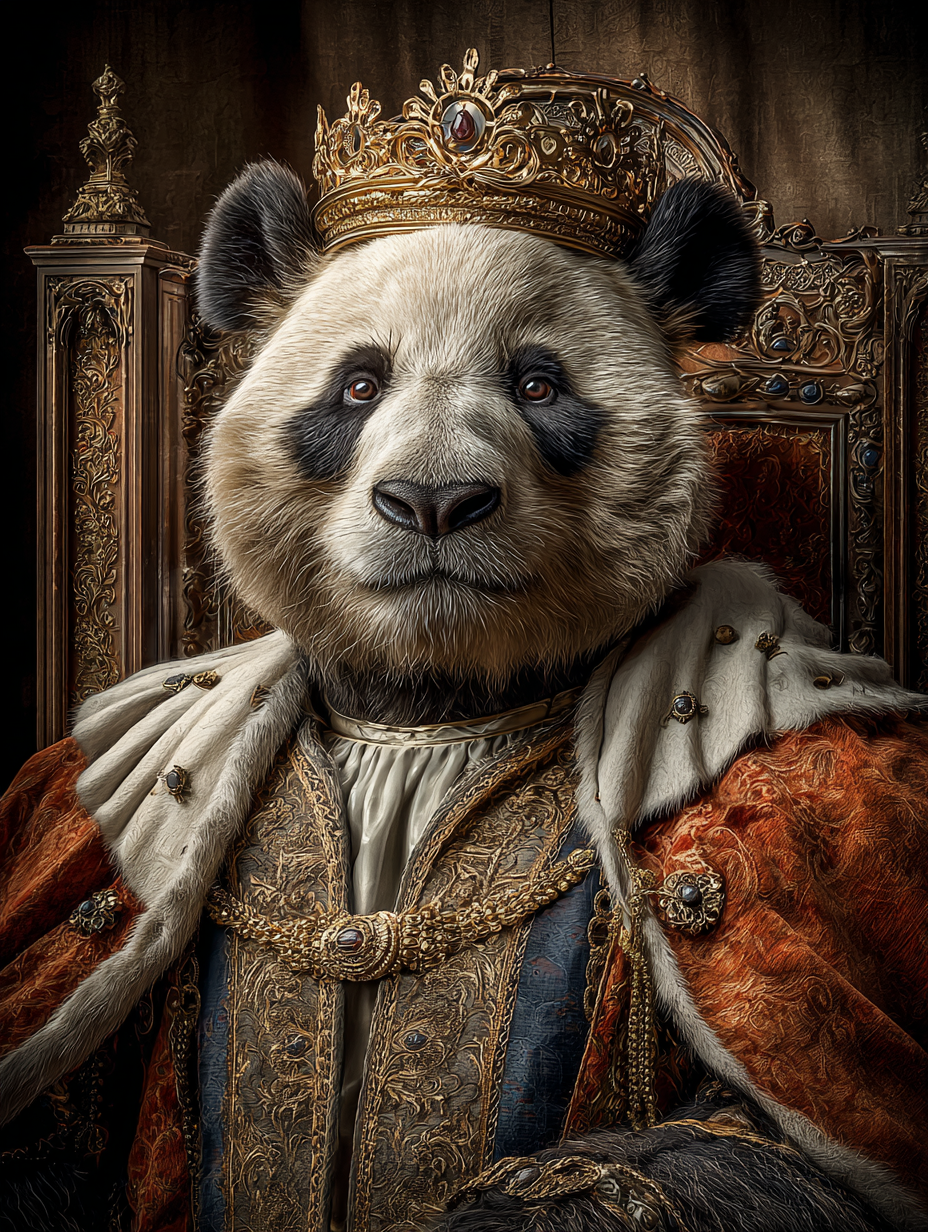 King Panda Digital Download Wall Art
