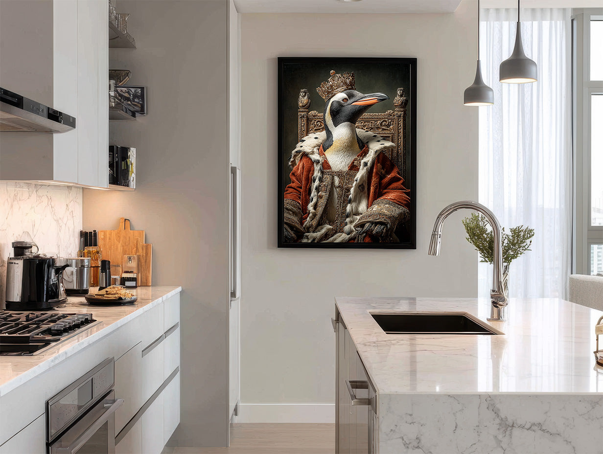 King Penguin Digital Download Wall Art