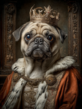 King Pug Digital Download Wall Art
