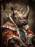 King Rhinoceros Digital Download Wall Art