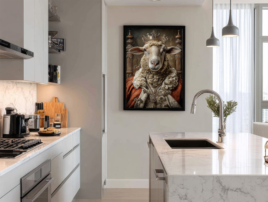 King Sheep Digital Download Wall Art