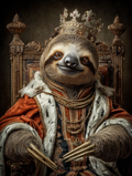 King Sloth Digital Download Wall Art