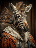 King Zebra Digital Download Wall Art