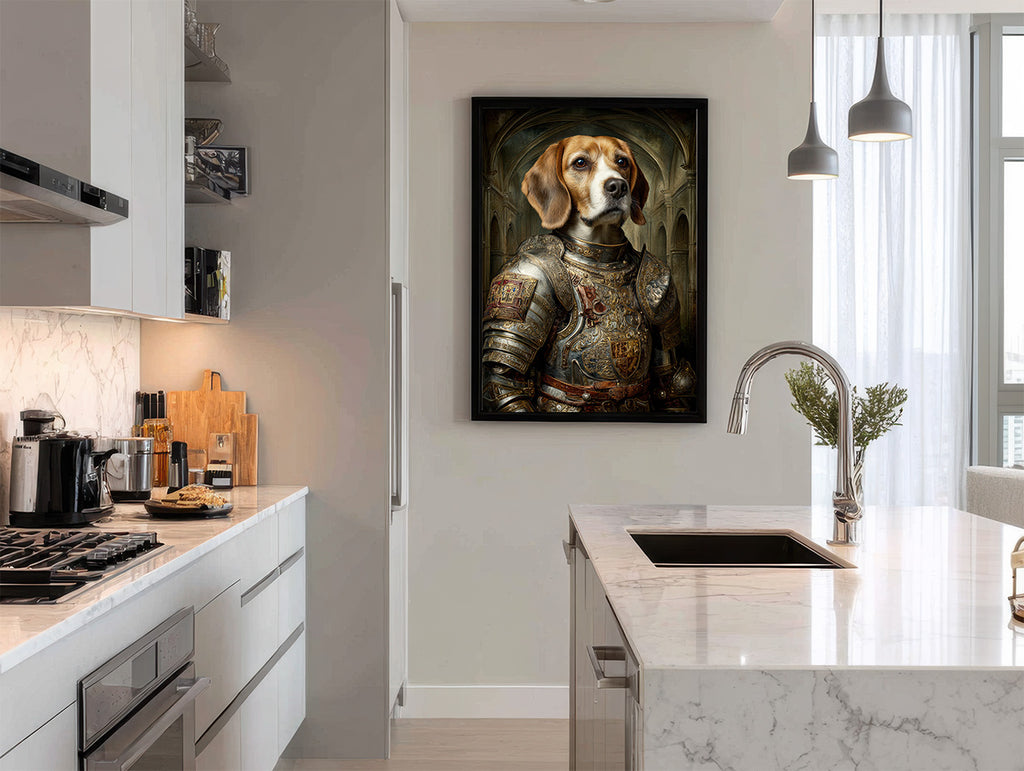Knight Beagle Digital Download Wall Art