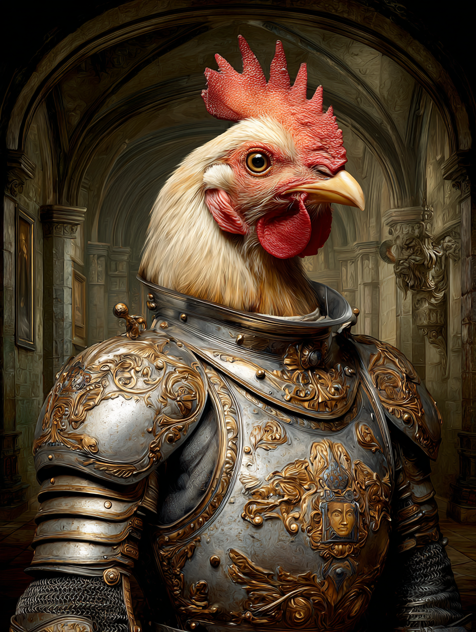 Knight Chicken Digital Download Wall Art