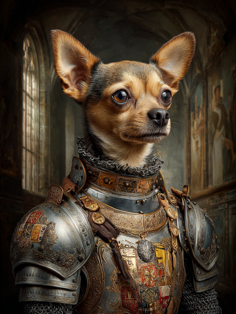 Knight Chihuahua Digital Download Wall Art
