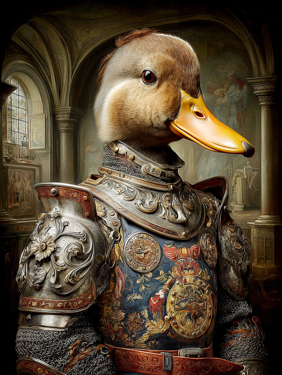 Knight Duck Digital Download Wall Art
