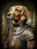 Knight Golden Retriever Digital Download Wall Art