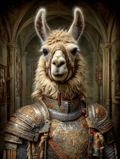 Knight Llama Digital Download Wall Art