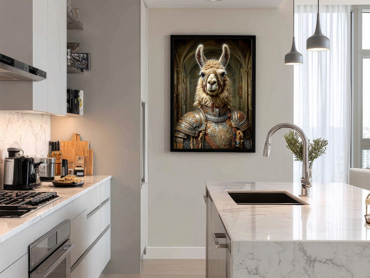 Knight Llama Digital Download Wall Art