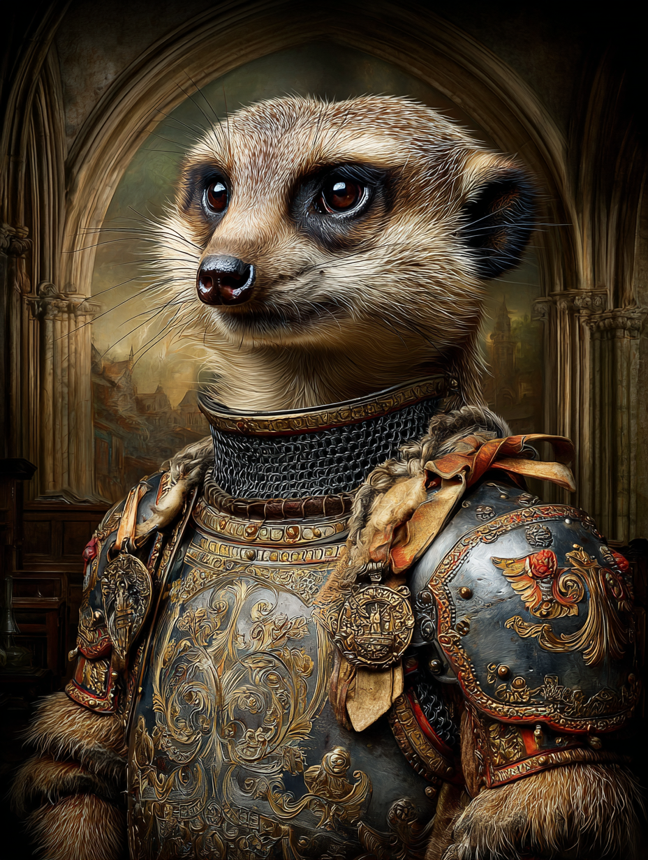 Knight Meerkat Digital Download Wall Art