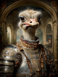 Knight Ostrich Digital Download Wall Art
