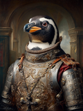 Knight Penguin Digital Download Wall Art