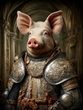 Knight Pig Digital Download Wall Art