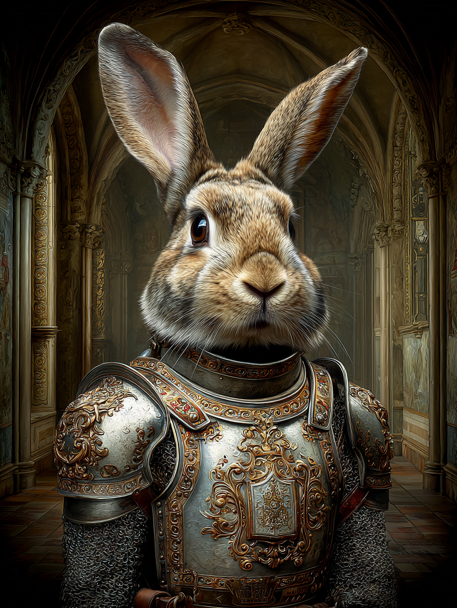 Knight Rabbit Digital Download Wall Art