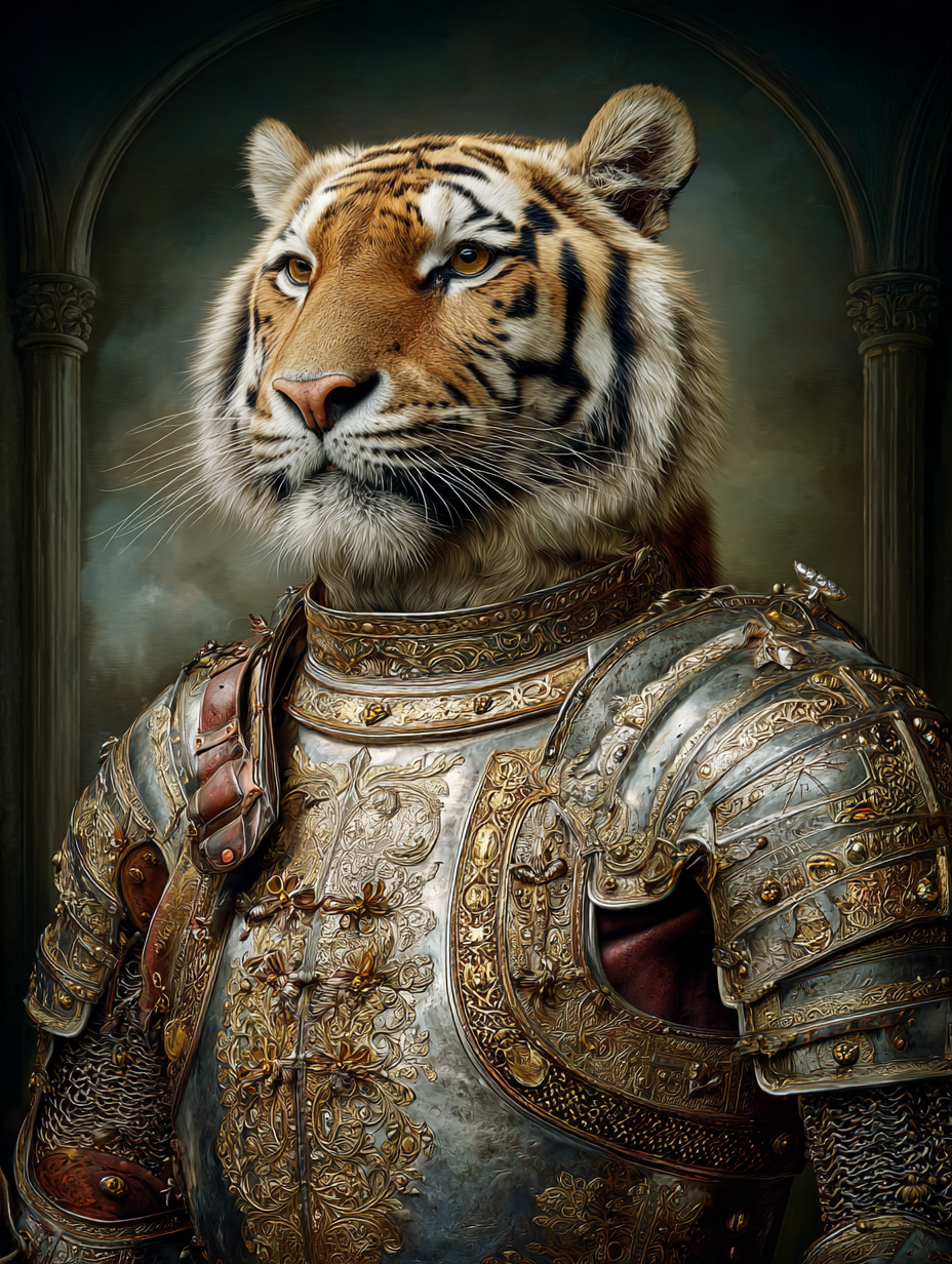 Knight Tiger Digital Download Wall Art