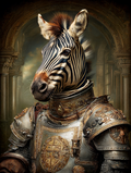 Knight Zebra Digital Download Wall Art