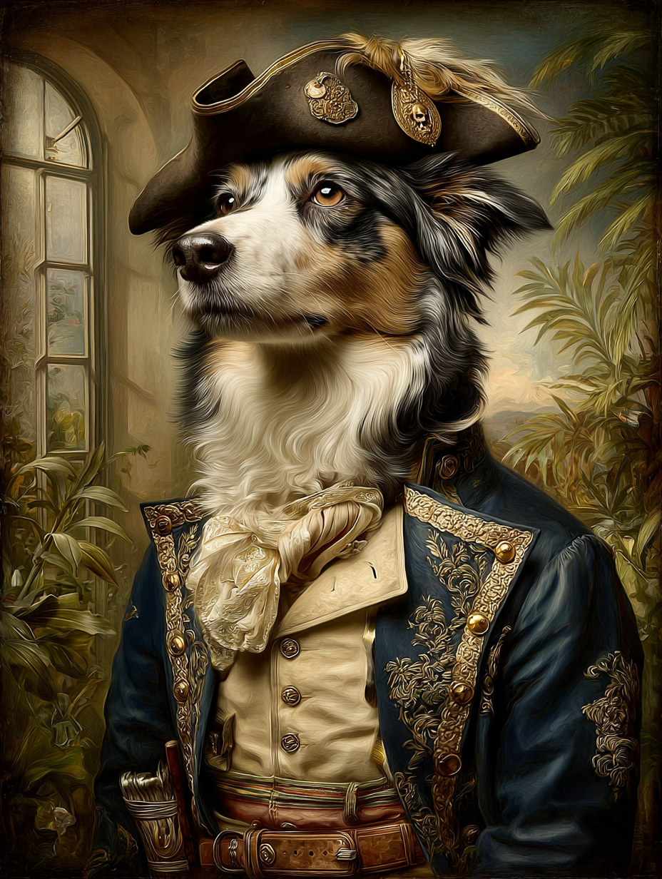 Pirate Australian Shepherd Digital Download Wall Art
