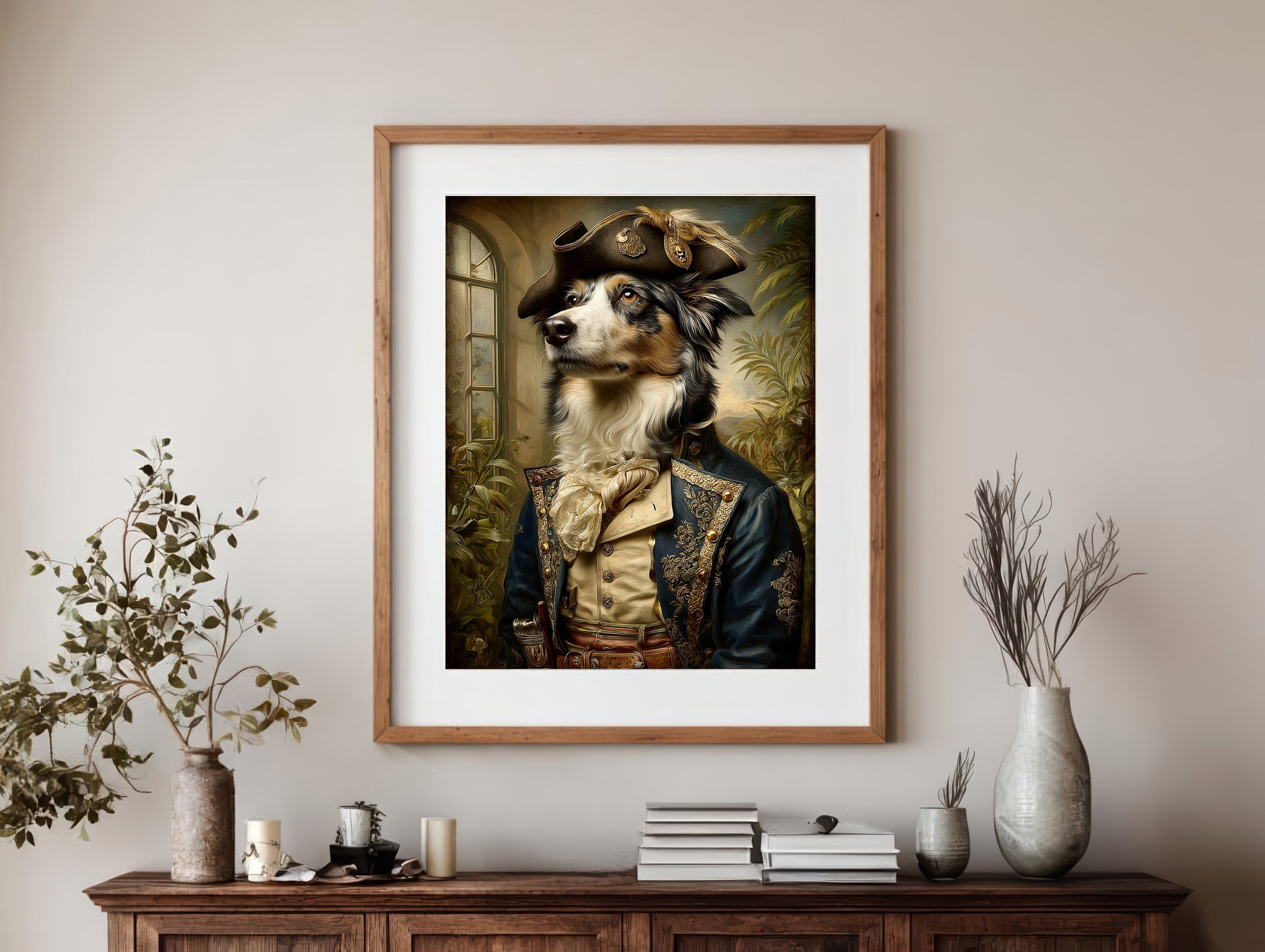 Pirate Australian Shepherd Digital Download Wall Art