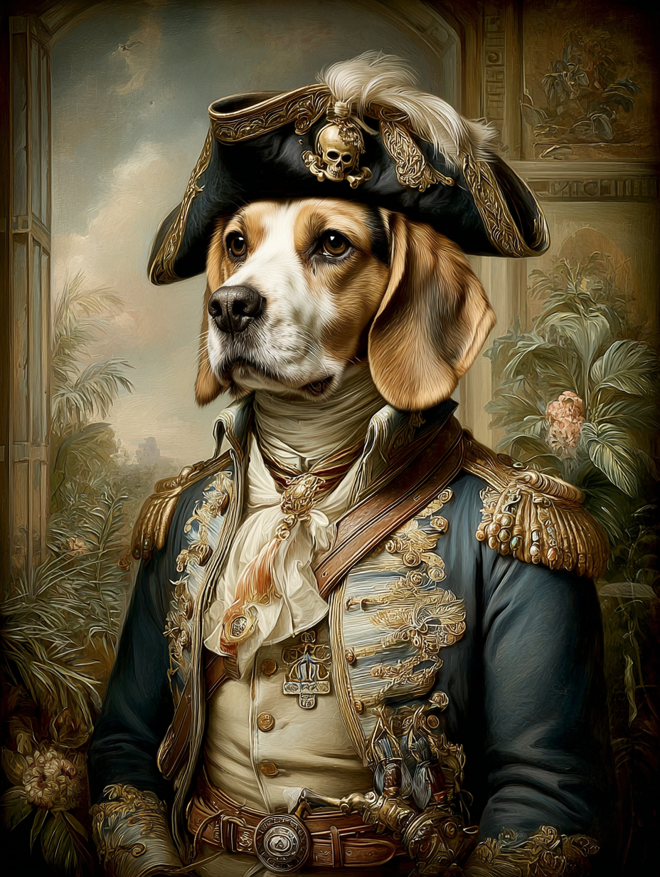 Pirate Beagle Digital Download Wall Art