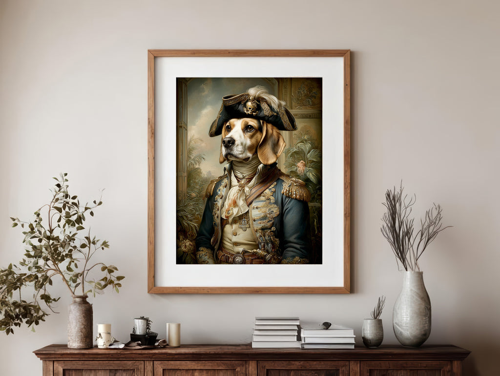 Pirate Beagle Digital Download Wall Art
