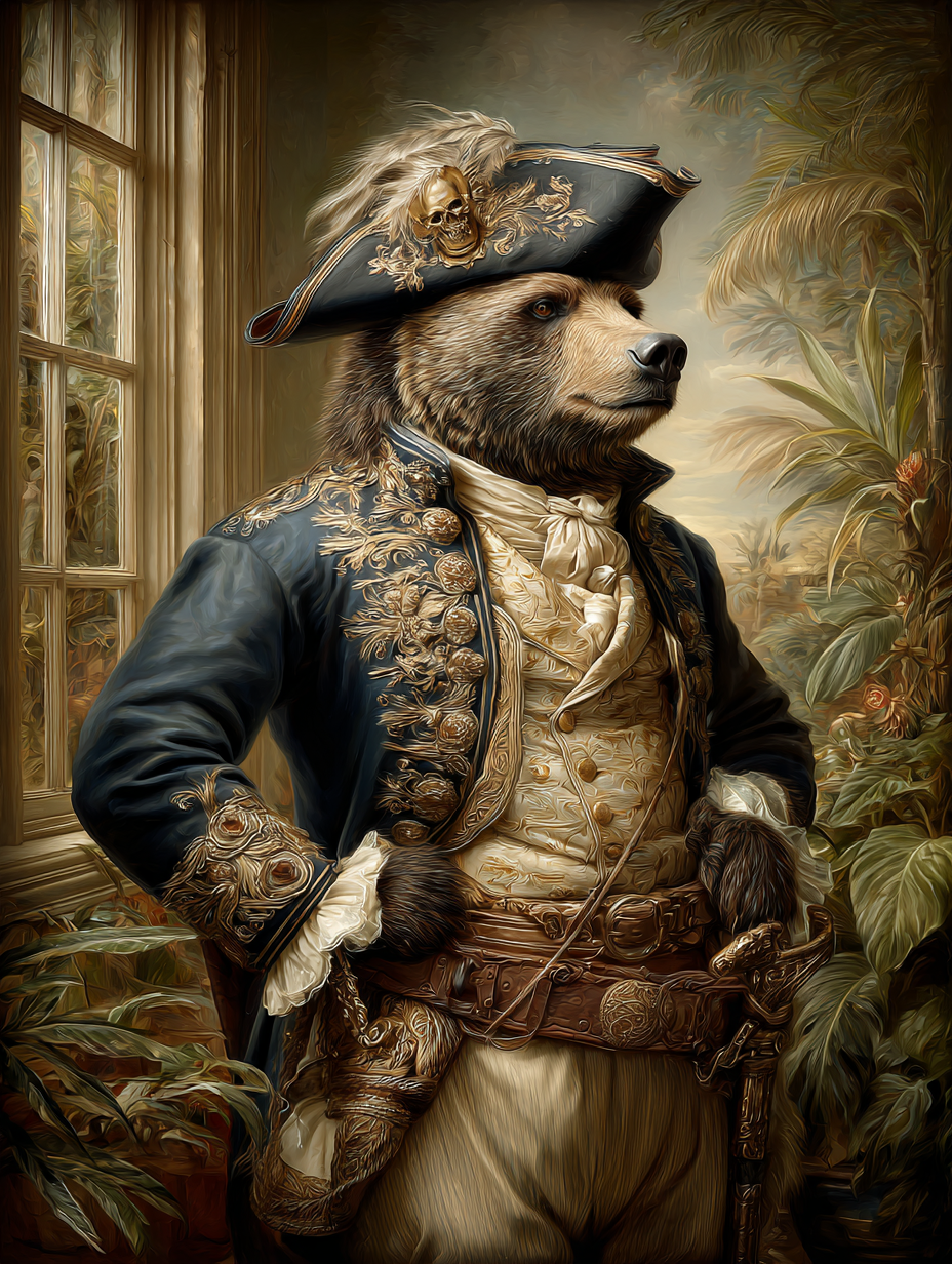 Pirate Bear Digital Download Wall Art