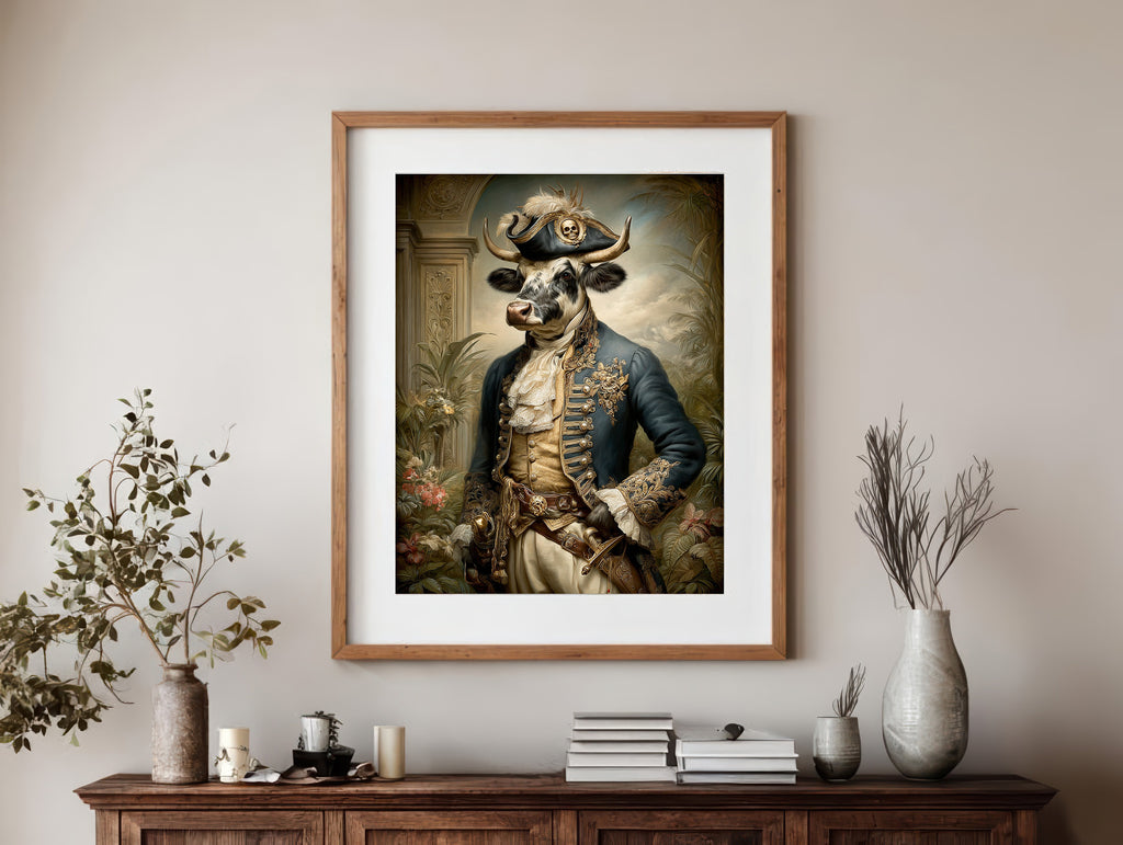 Pirate Cow Digital Download Wall Art